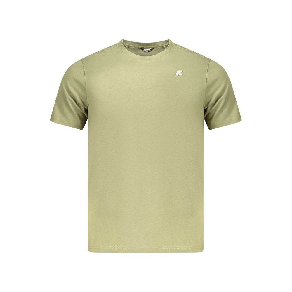 K-WAY Green Cotton Men T-Shirt - Hilstor