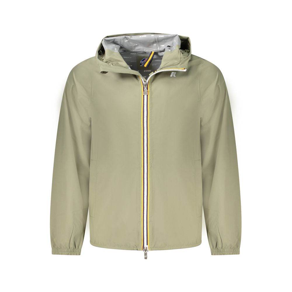 K-WAY Green Polyester Men Jacket - Hilstor