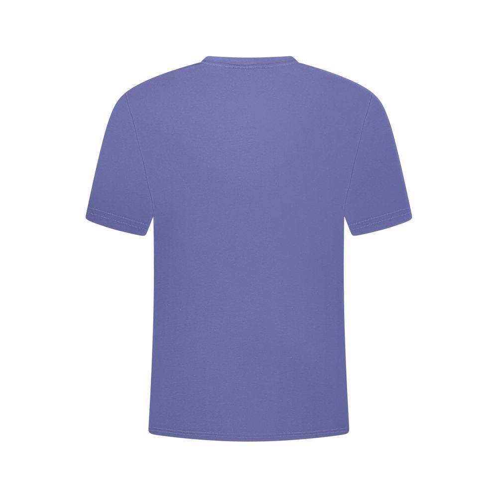 K-WAY Blue Cotton Men T-Shirt - Hilstor