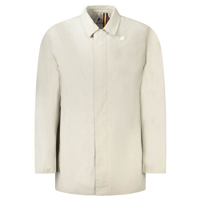 K-WAY Beige Polyamide Men Jacket - Hilstor