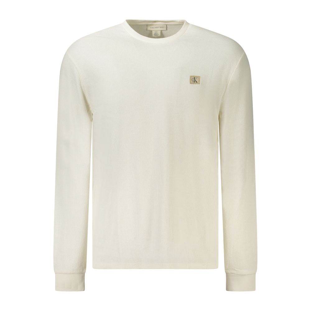 Calvin Klein White Cotton Men Sweater - Hilstor