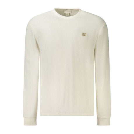 Calvin Klein White Cotton Men Sweater - Hilstor