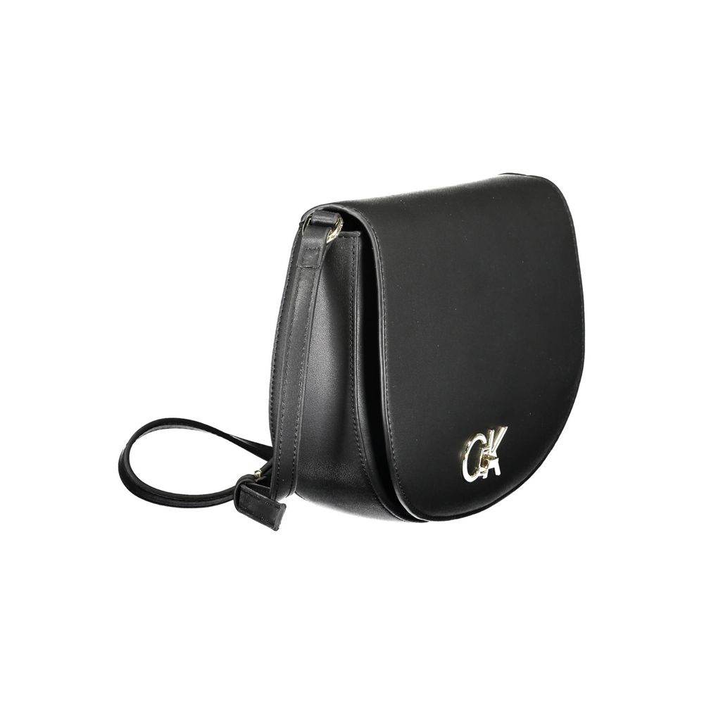Calvin Klein Black Polyester Handbag - Hilstor