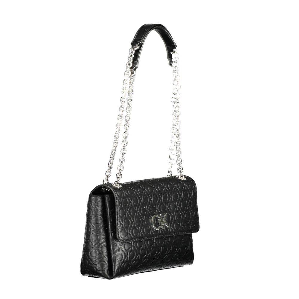 Calvin Klein Black Polyester Handbag - Hilstor