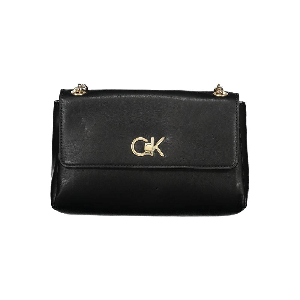Calvin Klein Black Polyester Handbag - Hilstor