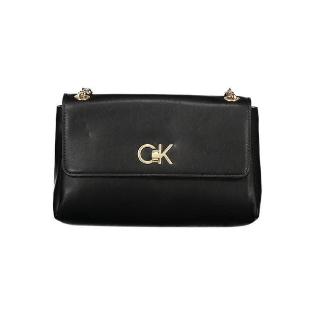 Calvin Klein Black Polyester Handbag - Hilstor