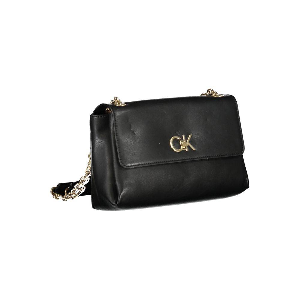 Calvin Klein Black Polyester Handbag - Hilstor