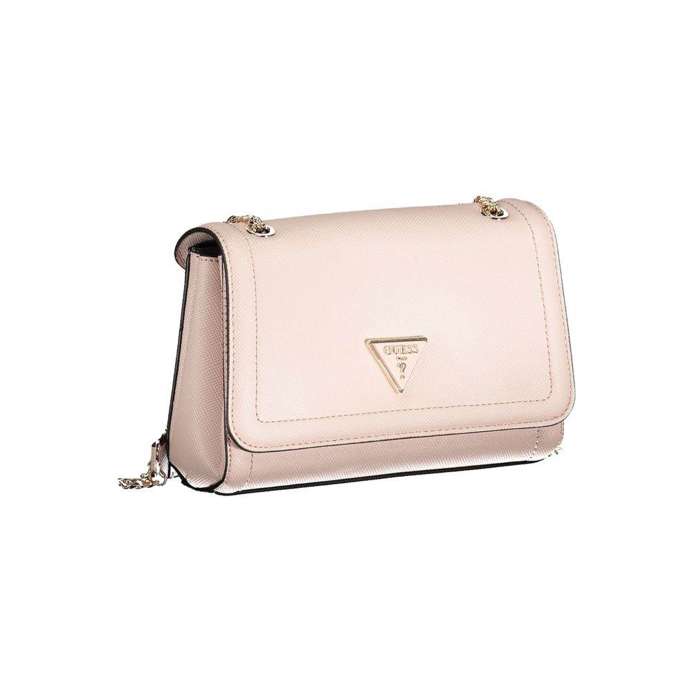 Guess Jeans Pink Polyethylene Handbag - Hilstor