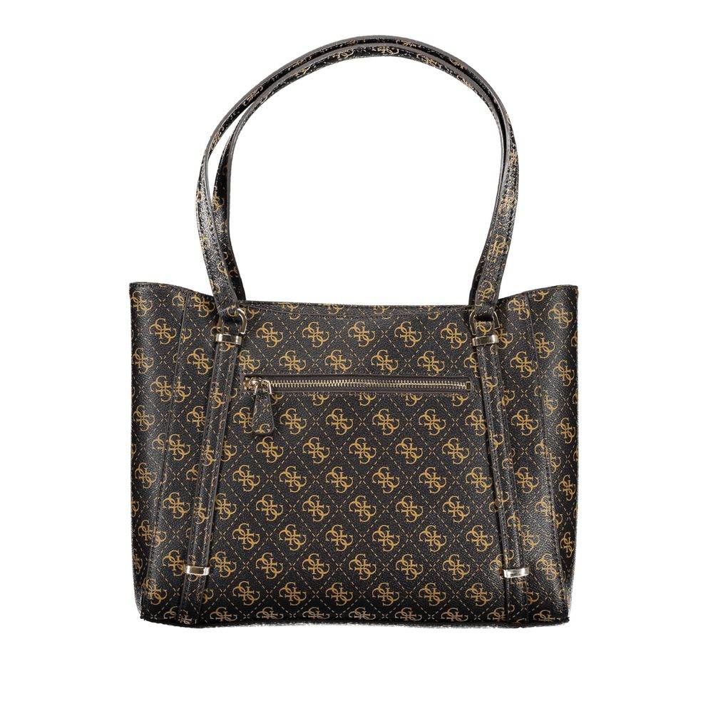 Guess Jeans Brown Polyethylene Handbag - Hilstor