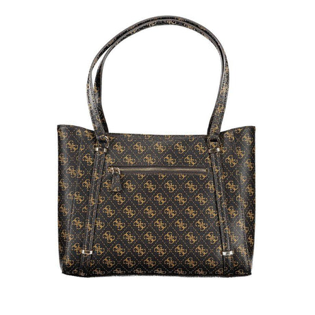 Guess Jeans Brown Polyethylene Handbag - Hilstor