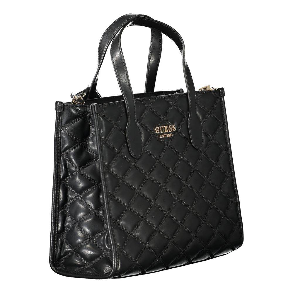 Guess Jeans Black Polyethylene Handbag - Hilstor