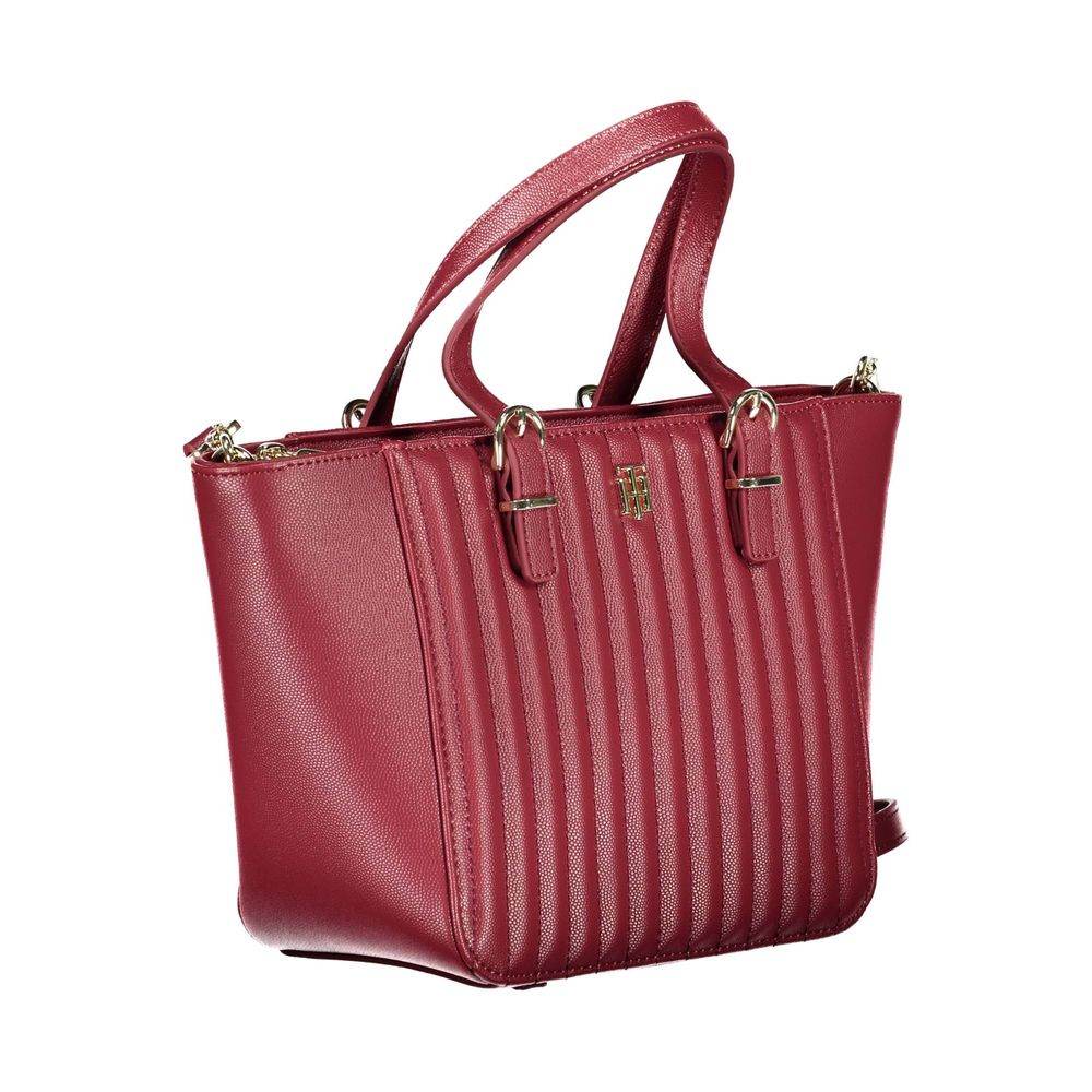 Tommy Hilfiger Red Polyethylene Handbag - Hilstor
