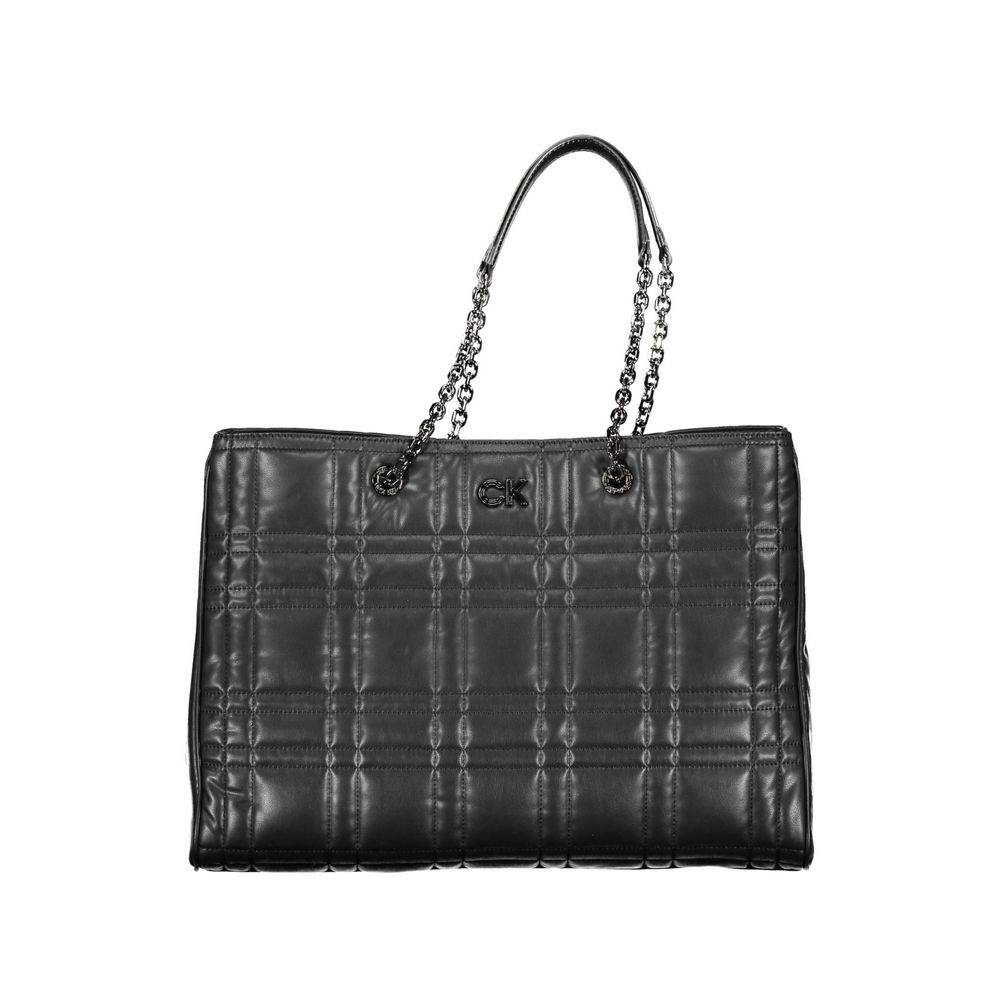 Calvin Klein Black Polyester Handbag - Hilstor