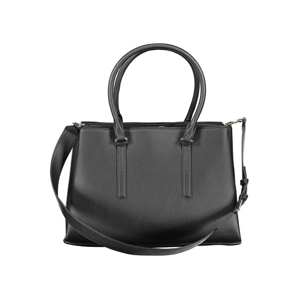 Calvin Klein Black Polyester Handbag - Hilstor