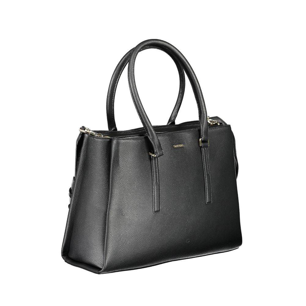 Calvin Klein Black Polyester Handbag - Hilstor