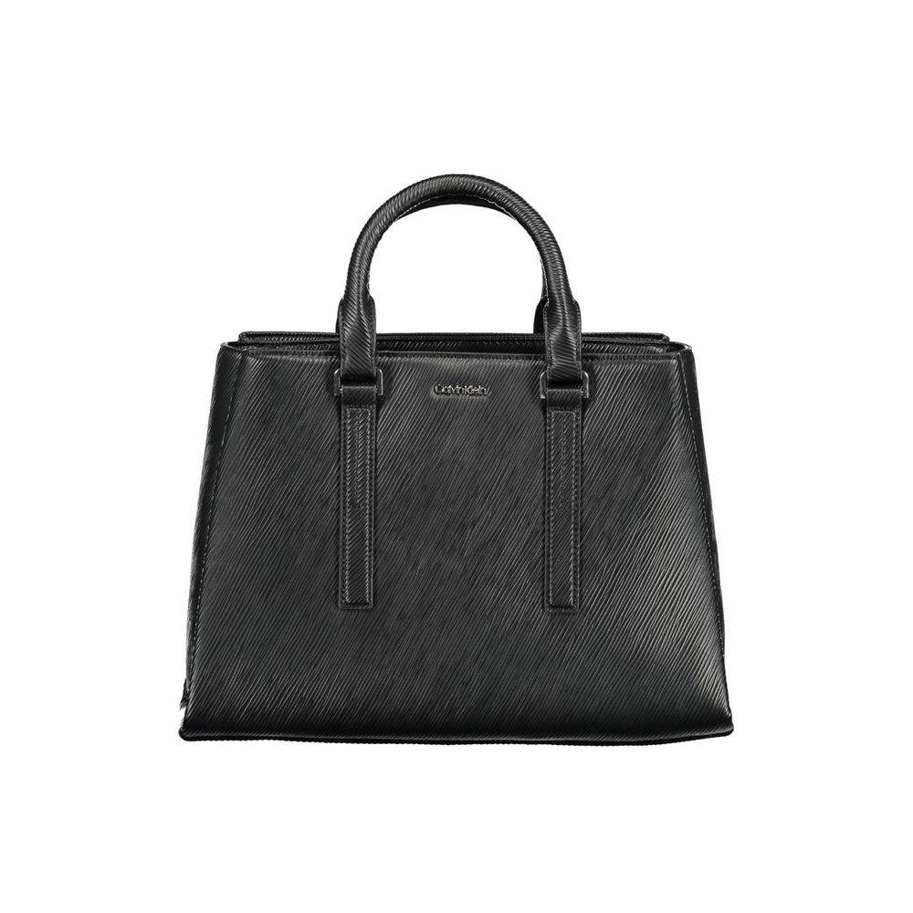 Calvin Klein Black Polyester Handbag - Hilstor