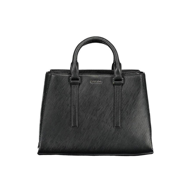 Calvin Klein Black Polyester Handbag - Hilstor