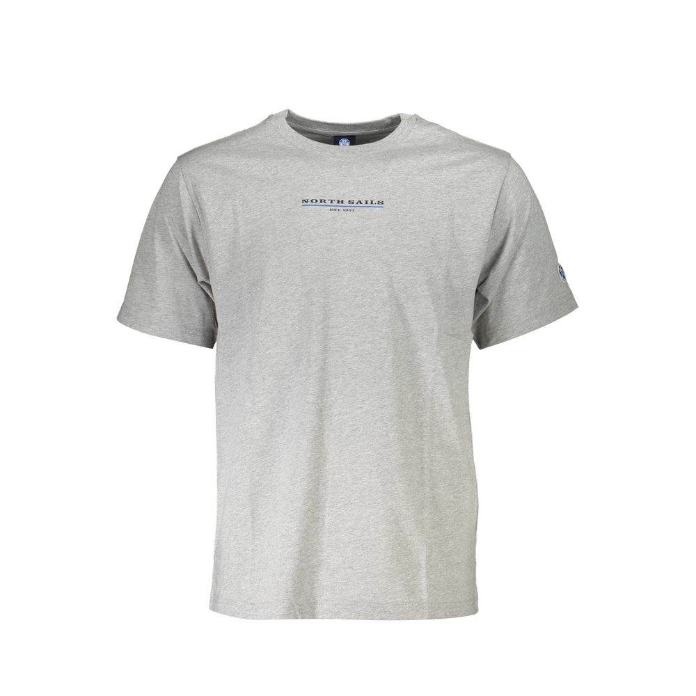 North Sails Gray Cotton T-Shirt - Hilstor