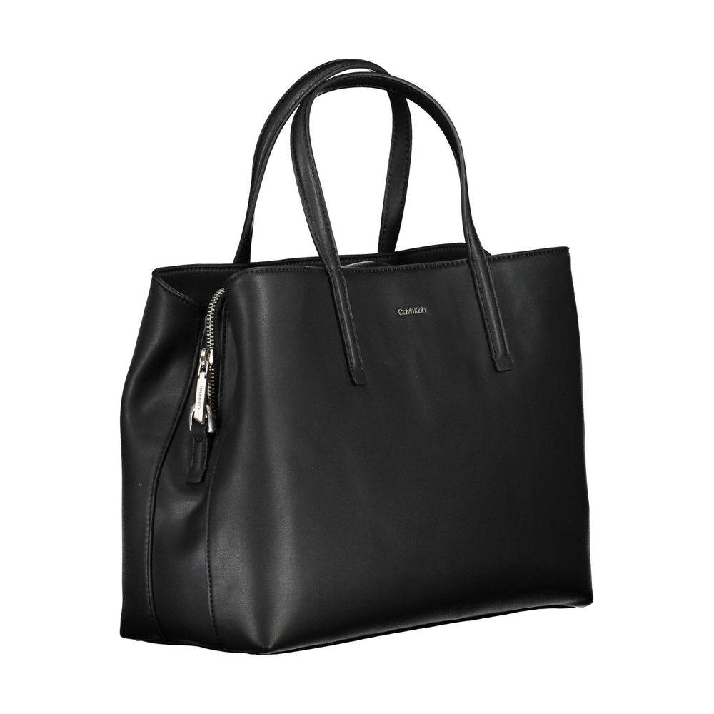 Calvin Klein Black Polyester Handbag - Hilstor
