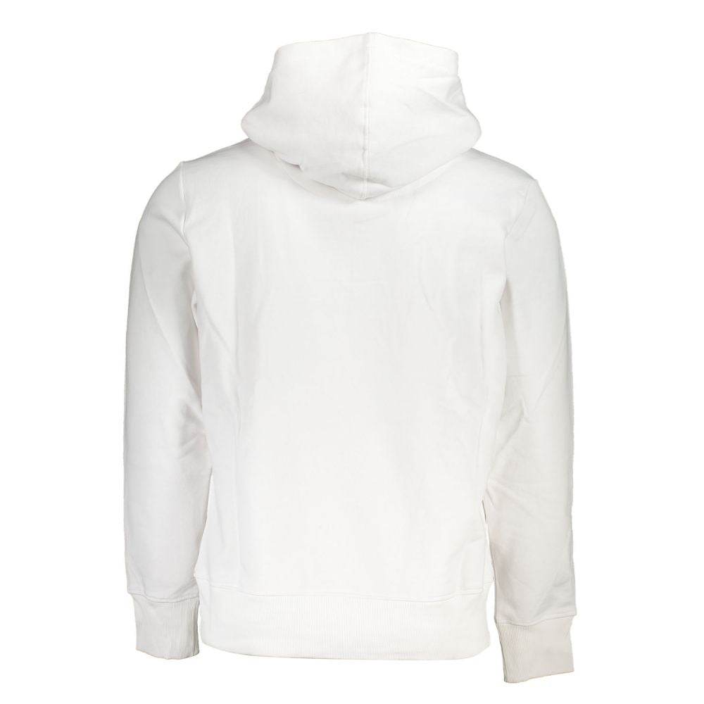 Calvin Klein White Cotton Men Sweater with Hood - Hilstor
