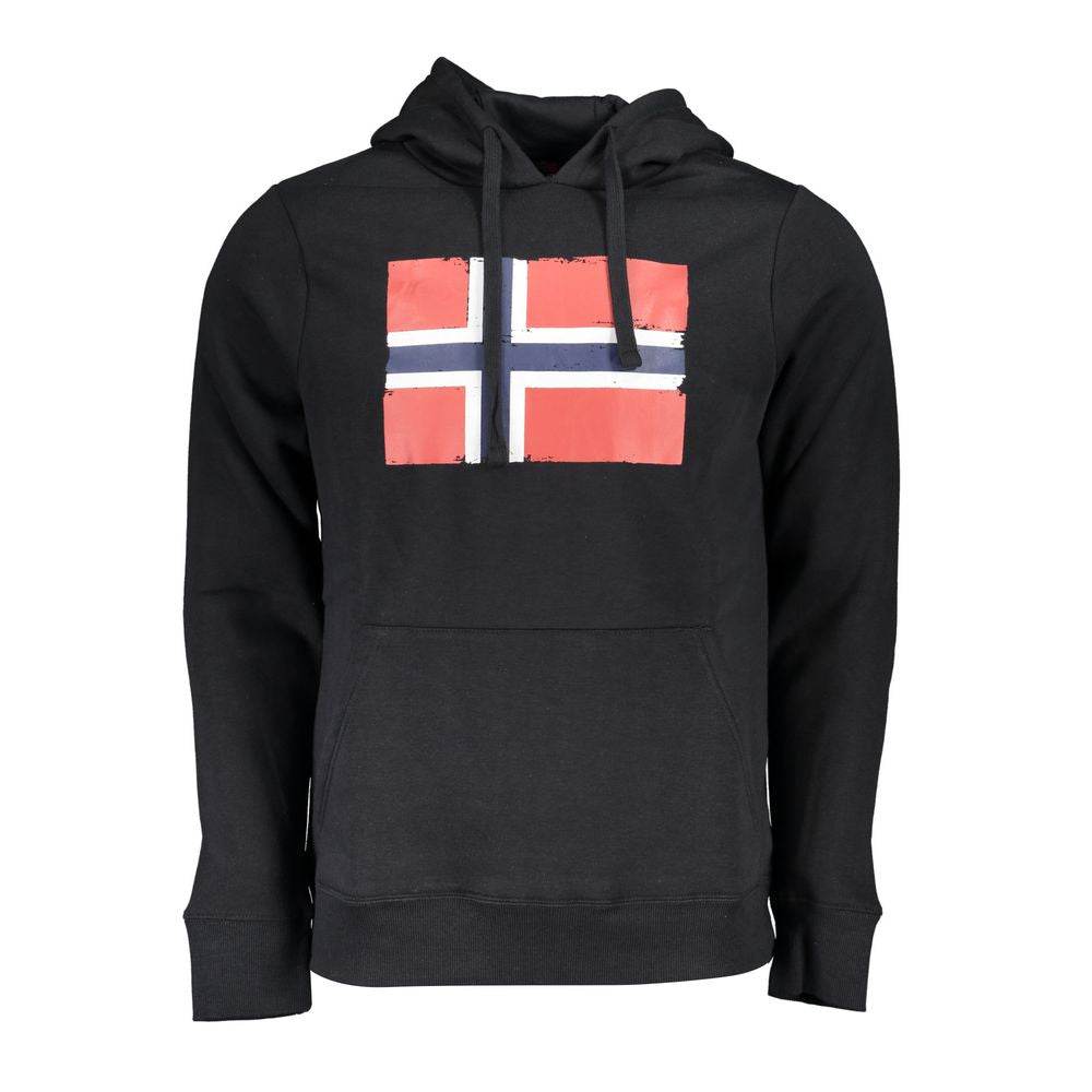 Norway 1963 Black Cotton Men Sweater - Hilstor