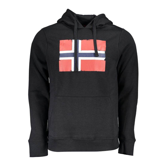 Norway 1963 Black Cotton Men Sweater - Hilstor