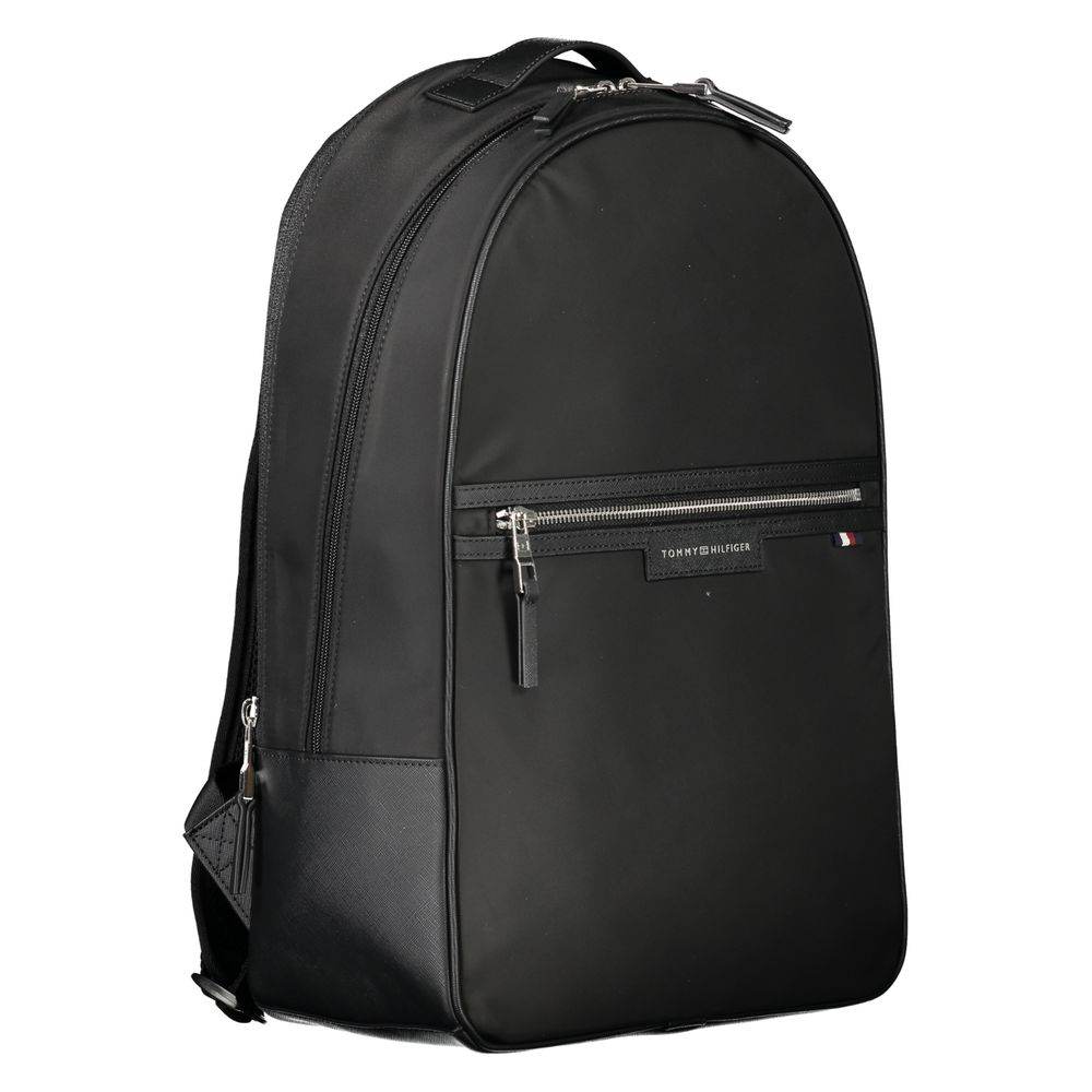 Tommy Hilfiger Black Polyester Backpack - Hilstor