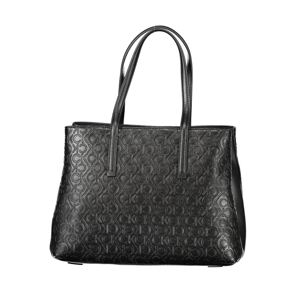 Calvin Klein Black Polyester Handbag - Hilstor