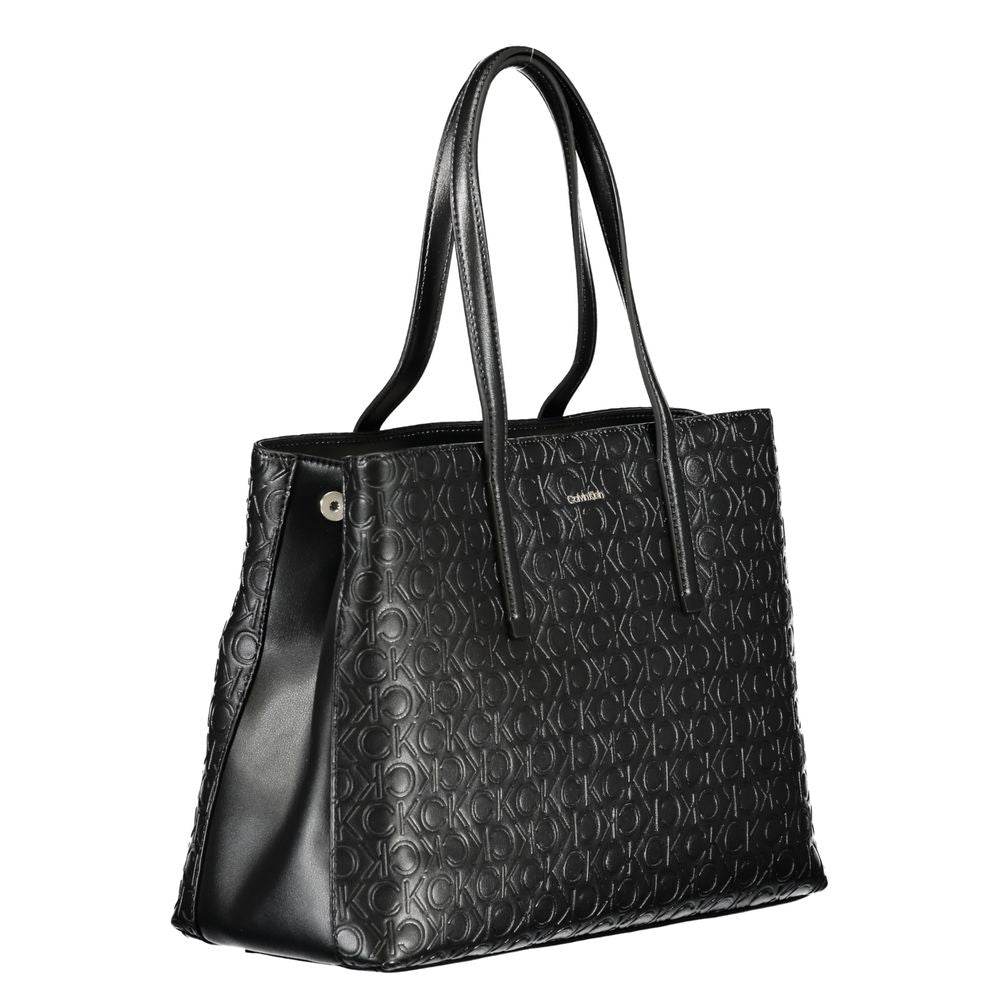 Calvin Klein Black Polyester Handbag - Hilstor