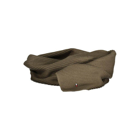 Tommy Hilfiger Green Cotton Scarf - Hilstor