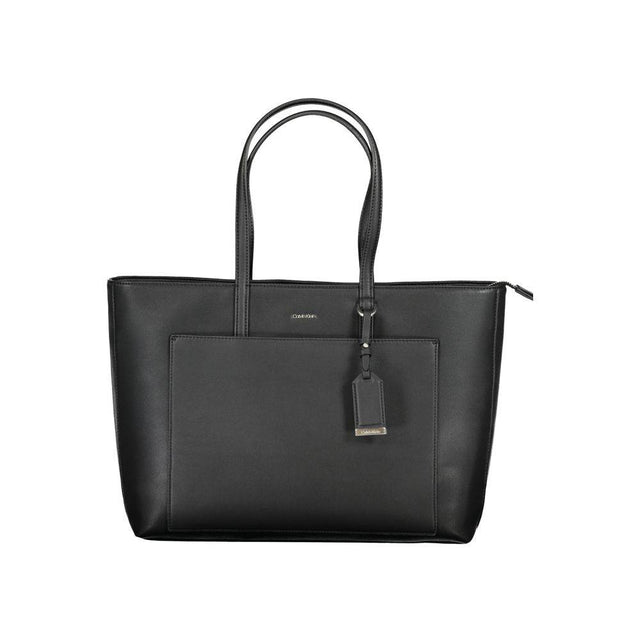 Calvin Klein Black Polyester Handbag - Hilstor