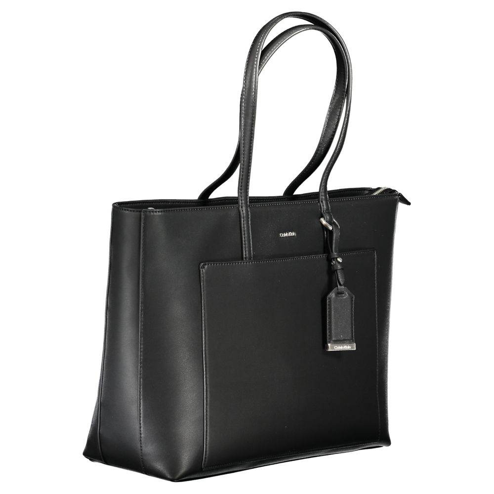 Calvin Klein Black Polyester Handbag - Hilstor