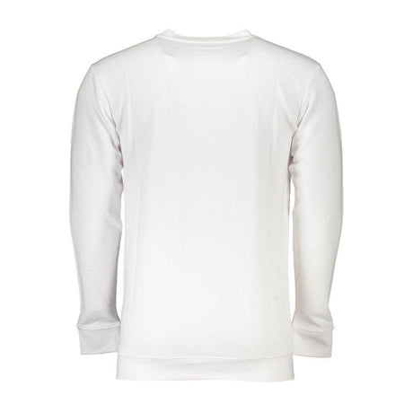 Cavalli Class White Cotton Men Sweater - Hilstor