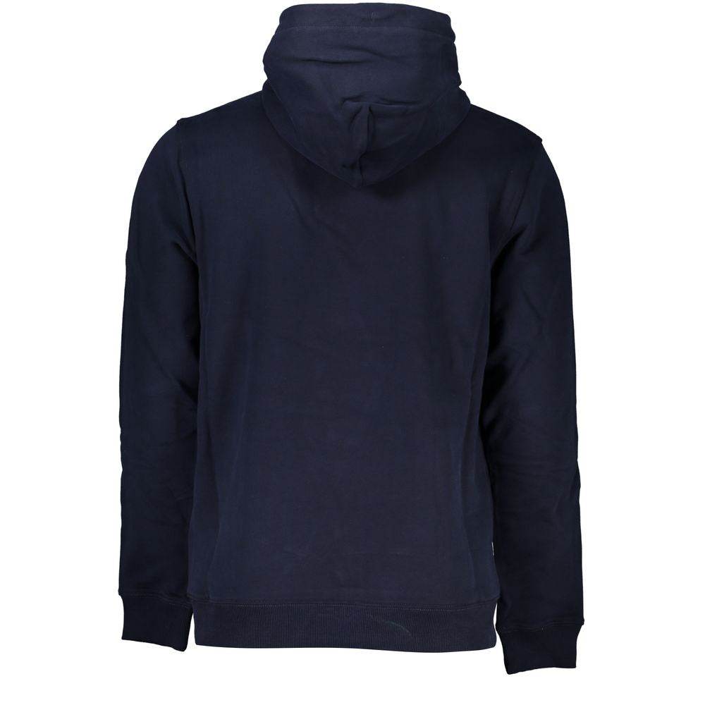 Tommy Hilfiger Blue Cotton Men Sweater with Hood - Hilstor