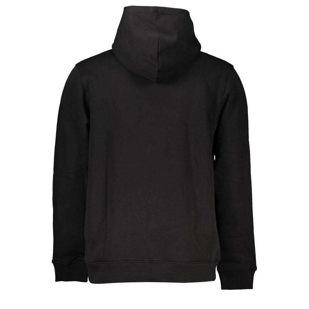 Tommy Hilfiger Black Cotton Men Sweater with Hood - Hilstor