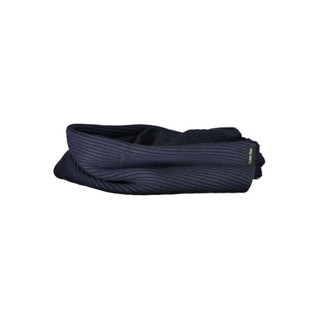 Calvin Klein Blue Cotton Scarf