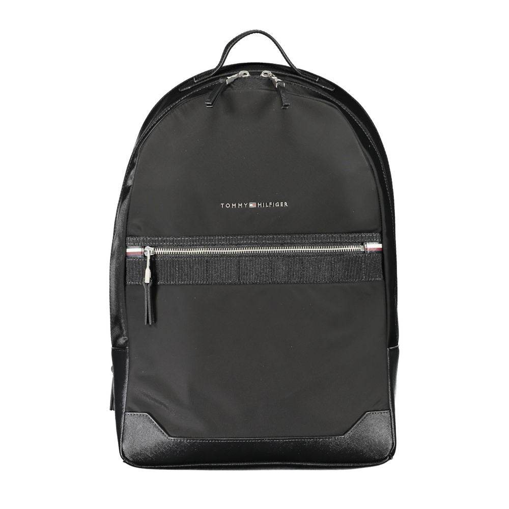 Tommy Hilfiger Black Polyester Backpack - Hilstor