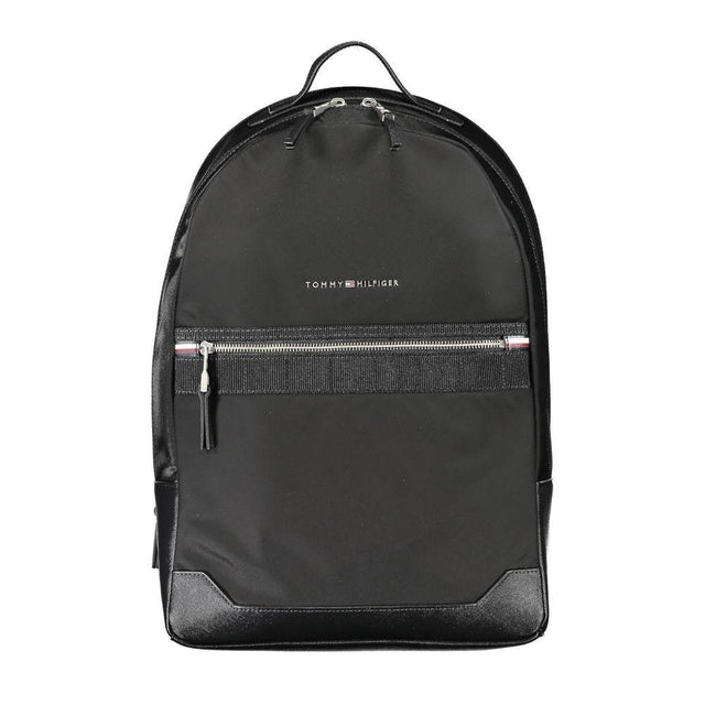 Tommy Hilfiger Black Polyester Backpack - Hilstor