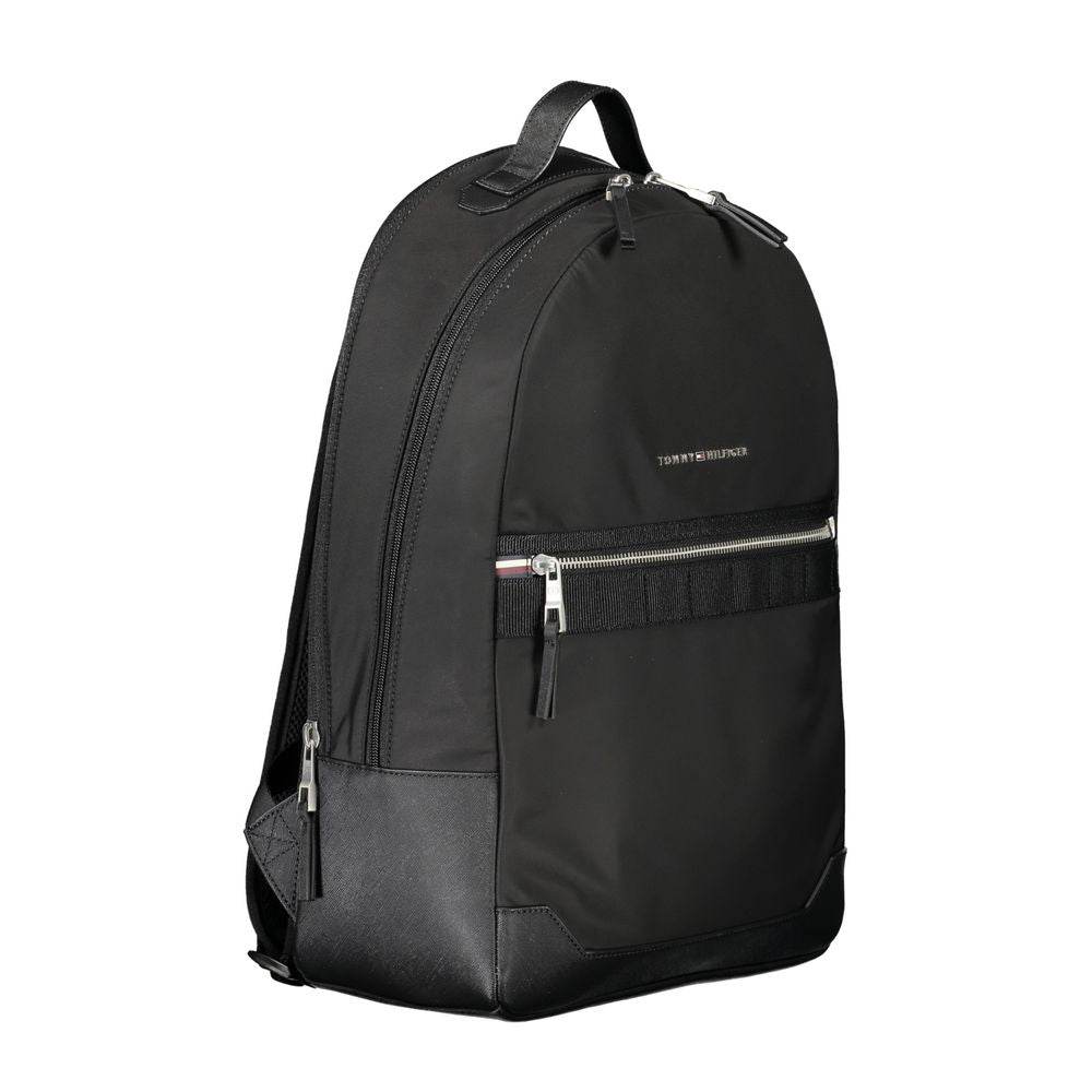 Tommy Hilfiger Black Polyester Backpack - Hilstor