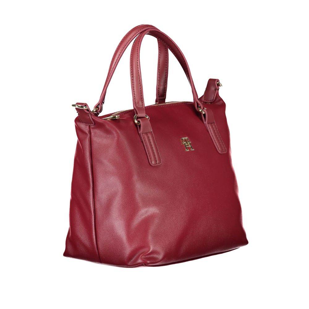 Tommy Hilfiger Red Polyester Handbag - Hilstor