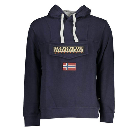 Napapijri Blue Cotton Men Sweater - Hilstor