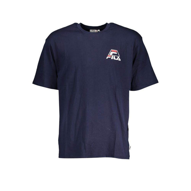 Fila Blue Cotton T-Shirt - Hilstor