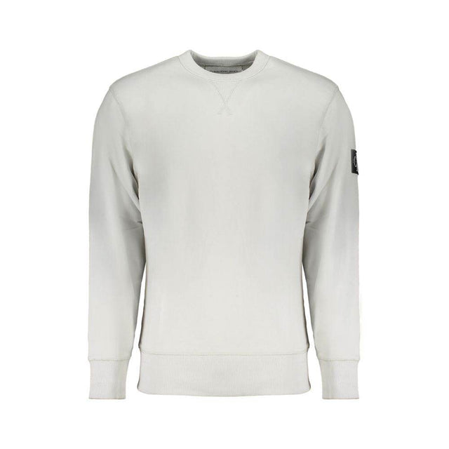 Calvin Klein Gray Cotton Men Sweater - Hilstor