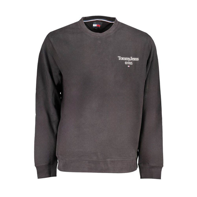 Tommy Hilfiger Black Cotton Men Sweater - Hilstor