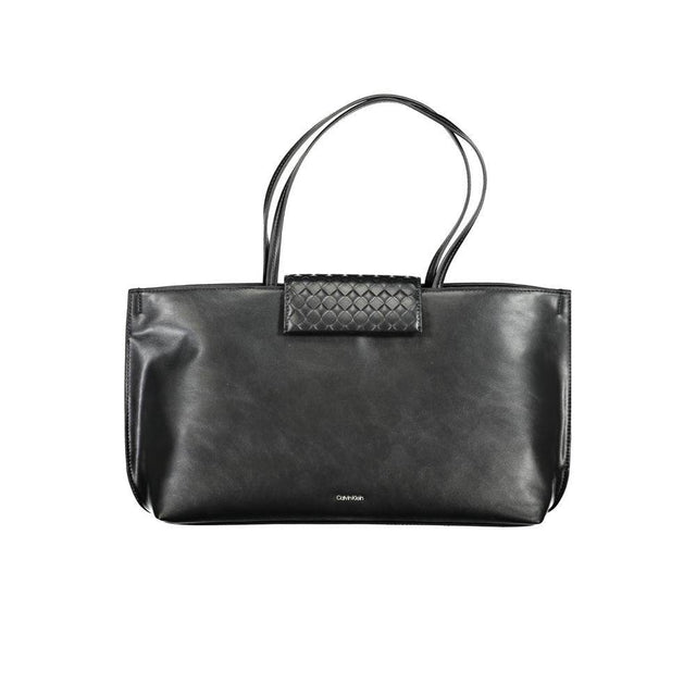 Calvin Klein Black Polyester Handbag - Hilstor