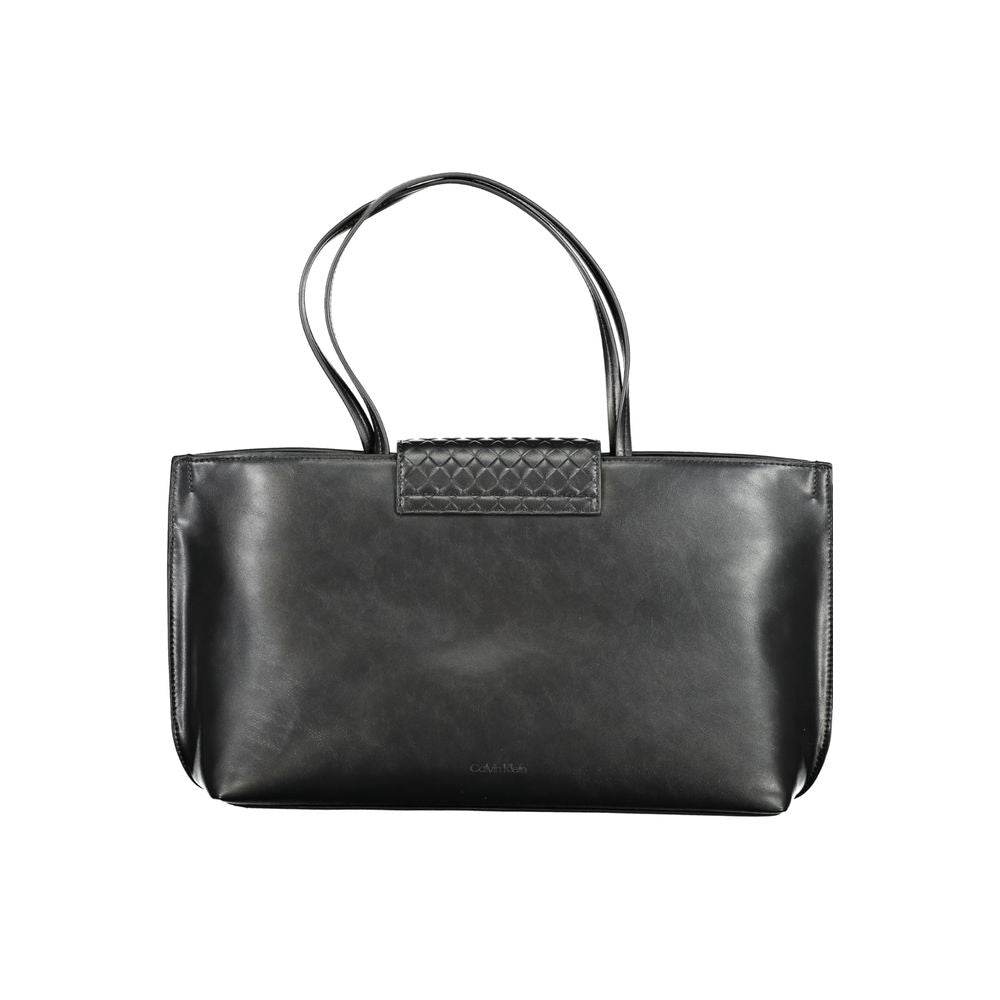 Calvin Klein Black Polyester Handbag - Hilstor