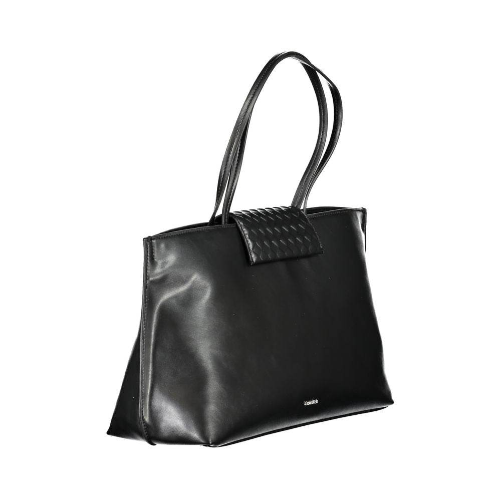 Calvin Klein Black Polyester Handbag - Hilstor
