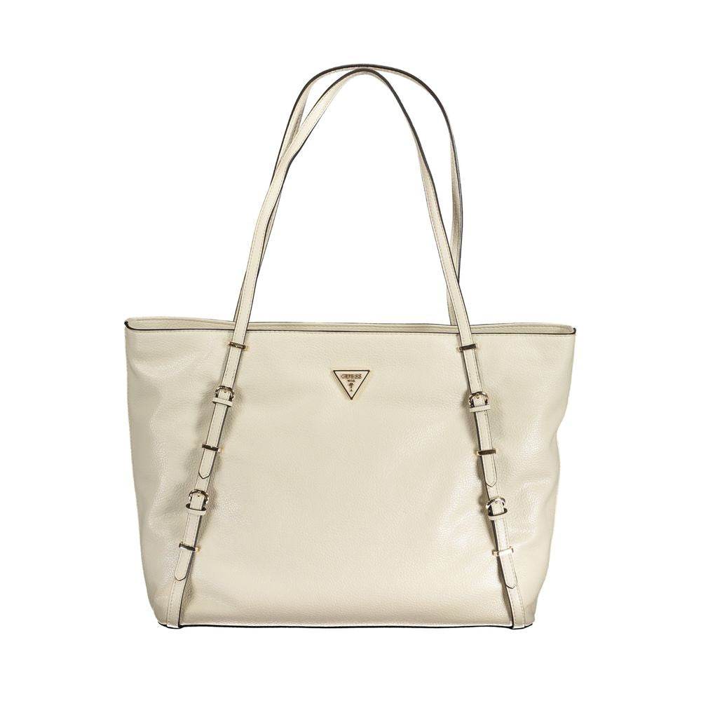 Guess Jeans Beige Polyethylene Handbag - Hilstor