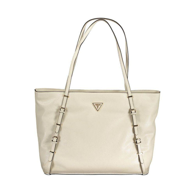 Guess Jeans Beige Polyethylene Handbag - Hilstor