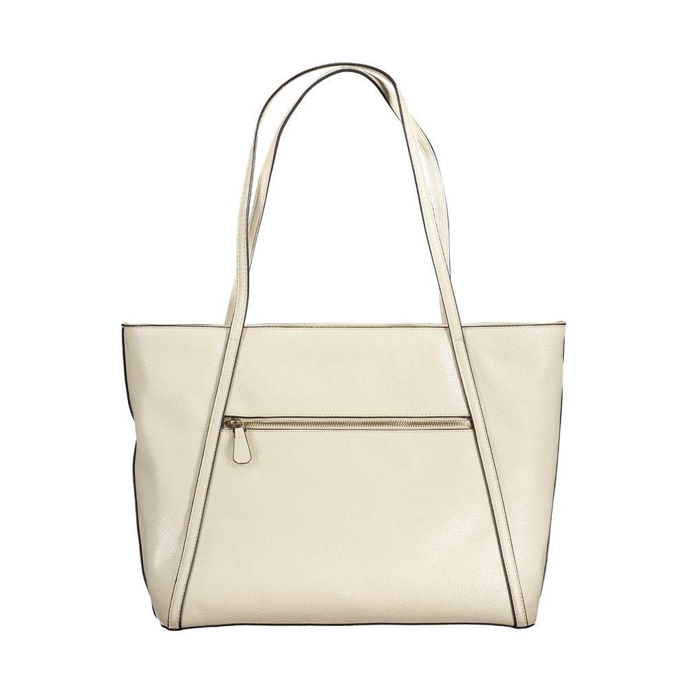 Guess Jeans Beige Polyethylene Handbag - Hilstor